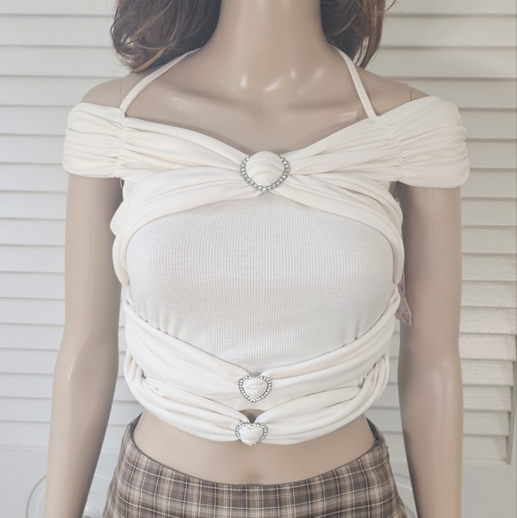 Stylish Off-Shoulder Top - Picture 11 of 11